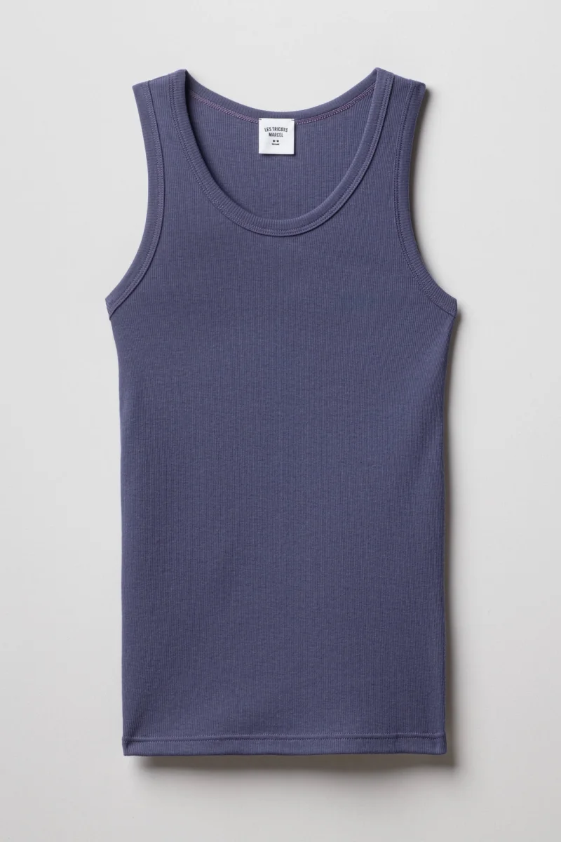Débardeur Femme Marcel Signature – Violet Denim - Vins Rouges Harmonieux pour Chaque Occasion Lot de 2 Débardeurs femme Noir et Blanc Tiffosi - Casual Sénas