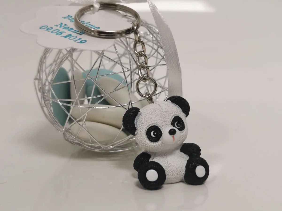 Porte clés – Panda Noir et Blanc - ​Boulangerie-Pâtisserie | Pain au Levain grande & Viennoiseries