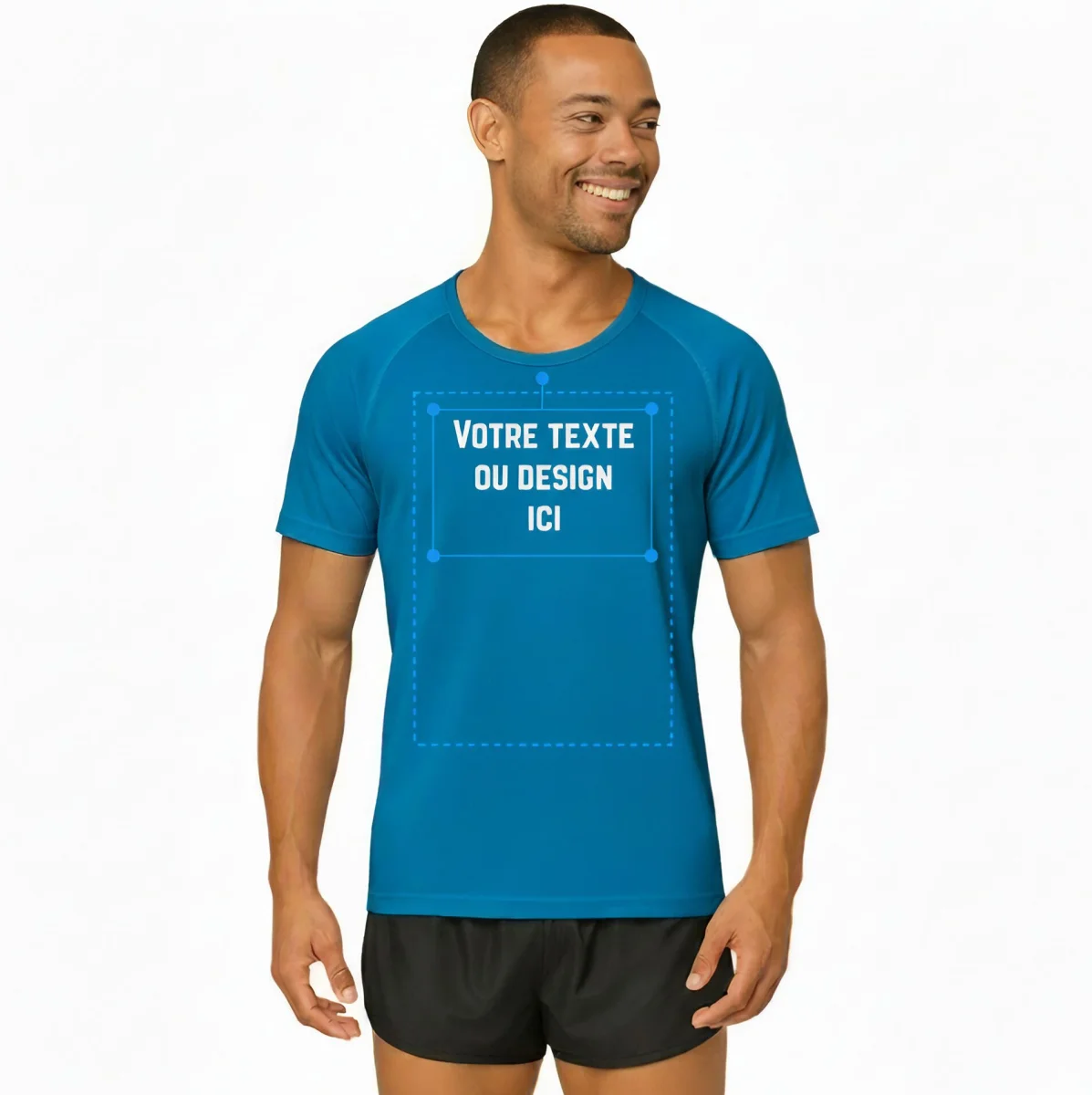 T shirt sport homme personnalisé - ​Boulangerie-Pâtisserie | Pain au Levain Polychrome & Viennoiseries
