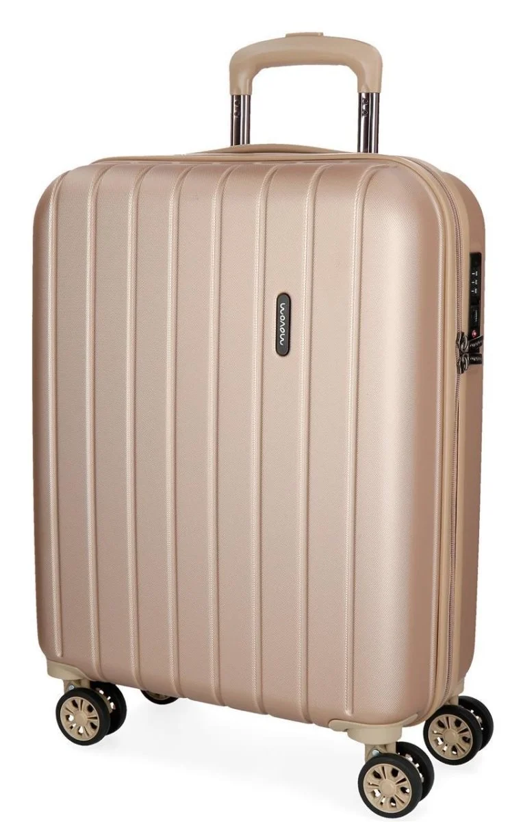 5319165 TROLLEY ABS 55CM.4R.WOOD CHAMPAGNE - Des Produits Outdoor Pensés pour Vos Aventures au Quotidien Air Base - Particularly light hard-shell trolleys - travelite