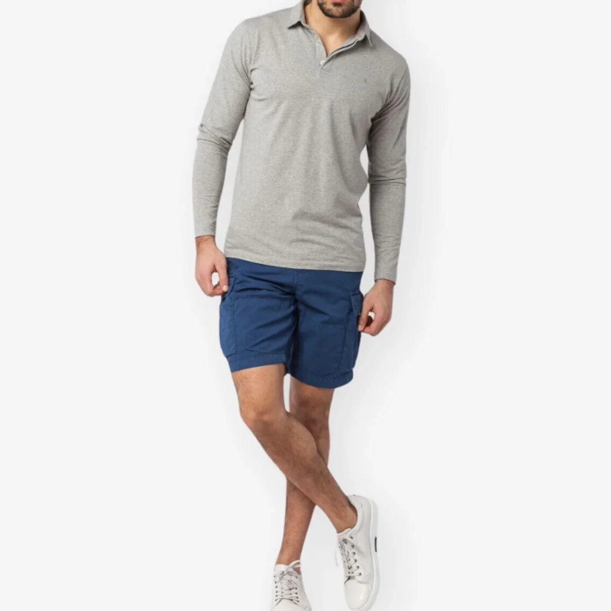 Bermuda indigo à poches cargo - E-shop mondial – Produits durables, modernes et accessibles partout Dixie Shop Online Bermuda taille haute à pinces et poches latérales Sito  Ufficiale