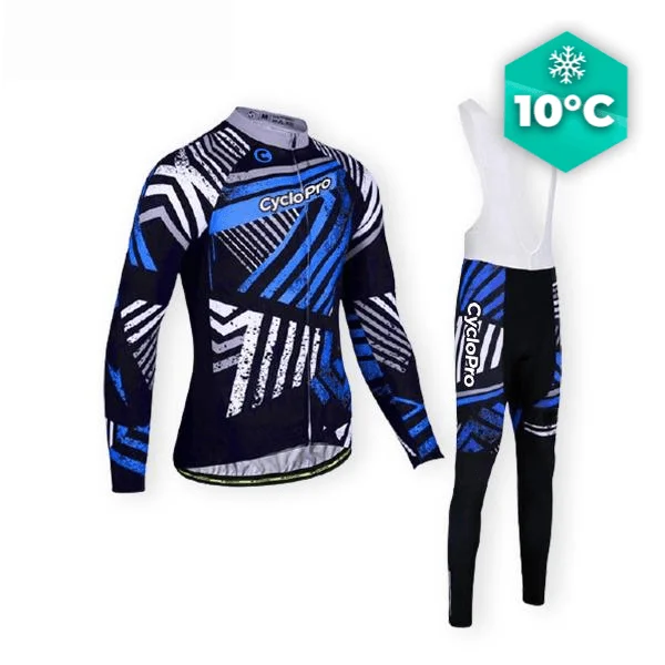 TENUE CYCLISTE AUTOMNE BLEUE - DIRTY+ - Tout pour Créer des Expériences Mémorables en Extérieur - {'count': 1, 'name': 'Costume'}