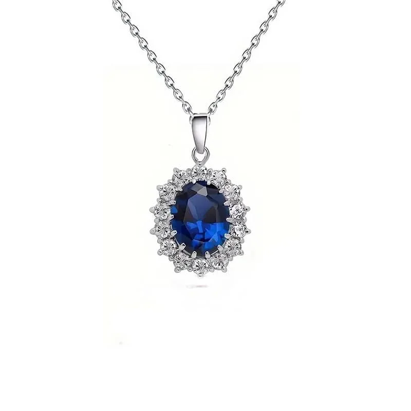 Necklace blue crystal Vins Rouges Harmonieux Occasion