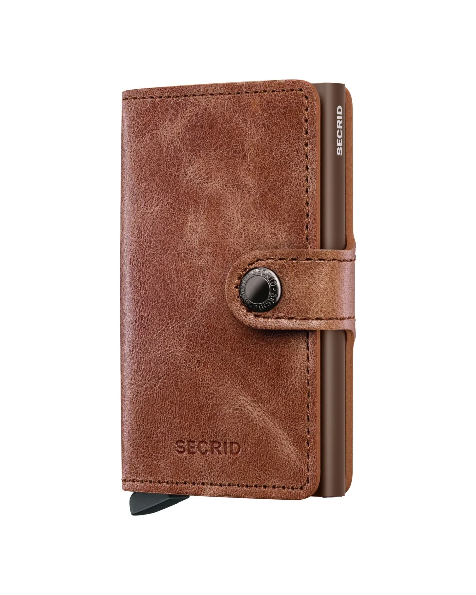 Secrid MiniWallet Vintage Cognac Brown Produits Outdoor Pensés Aventures Quotidien