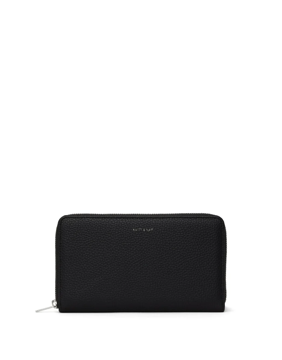Portefeuille de voyage végétalien - Pureté- Trip - Noir - Matt & Nat - Boutique Maman & Bébé – Produits Essentiels au Quotidien Portefeuille de voyage compact, Travel Organizer noir - Decathlon